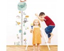 Height Growth Chart Wall Stickers, Color Forest Animal Tree Height  